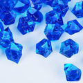 Babenest Acrylic Crushed Ice Rocks, 150 PCS Fake Crystals Plastic Ice Cubes Diamonds Gems for Vase Fillers, Home Decoration, Table Scatter, Event, Wedding, Arts & Crafts (Royal Blue)