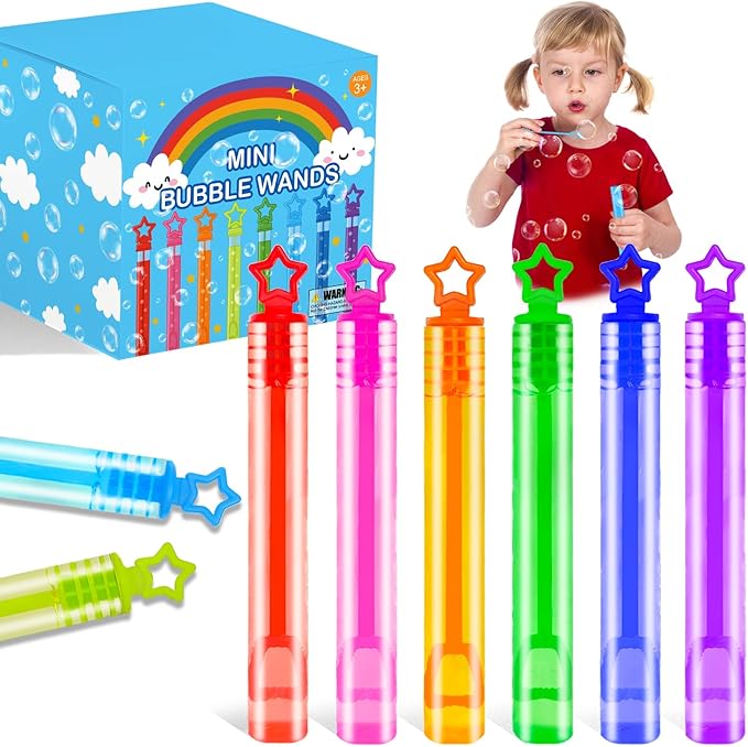 Bulk Mini Bubbles Party Favors for Kids 100-300 Pack, Small Halloween Birthday Pinata Goodie Bag Stuffers Fillers Non Candy Treats for Toddlers, Bulk Toys Prizes Rewards for Carnival Games, Wedding