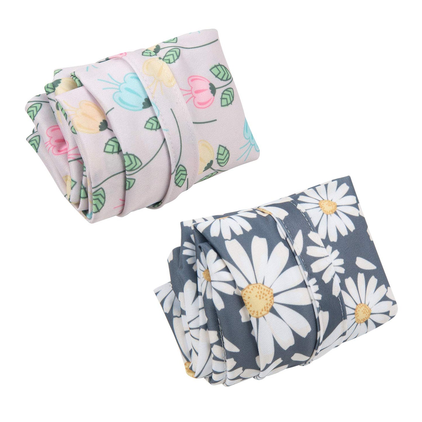 ALVABABY 2pcs Cloth Diaper Wet Dry Bags Waterproof Reusable with Two Zippered Pockets Travel Beach Pool Daycare Soiled Baby Items Yoga Gym Bag for Swimsuits or Wet Clothes L0821