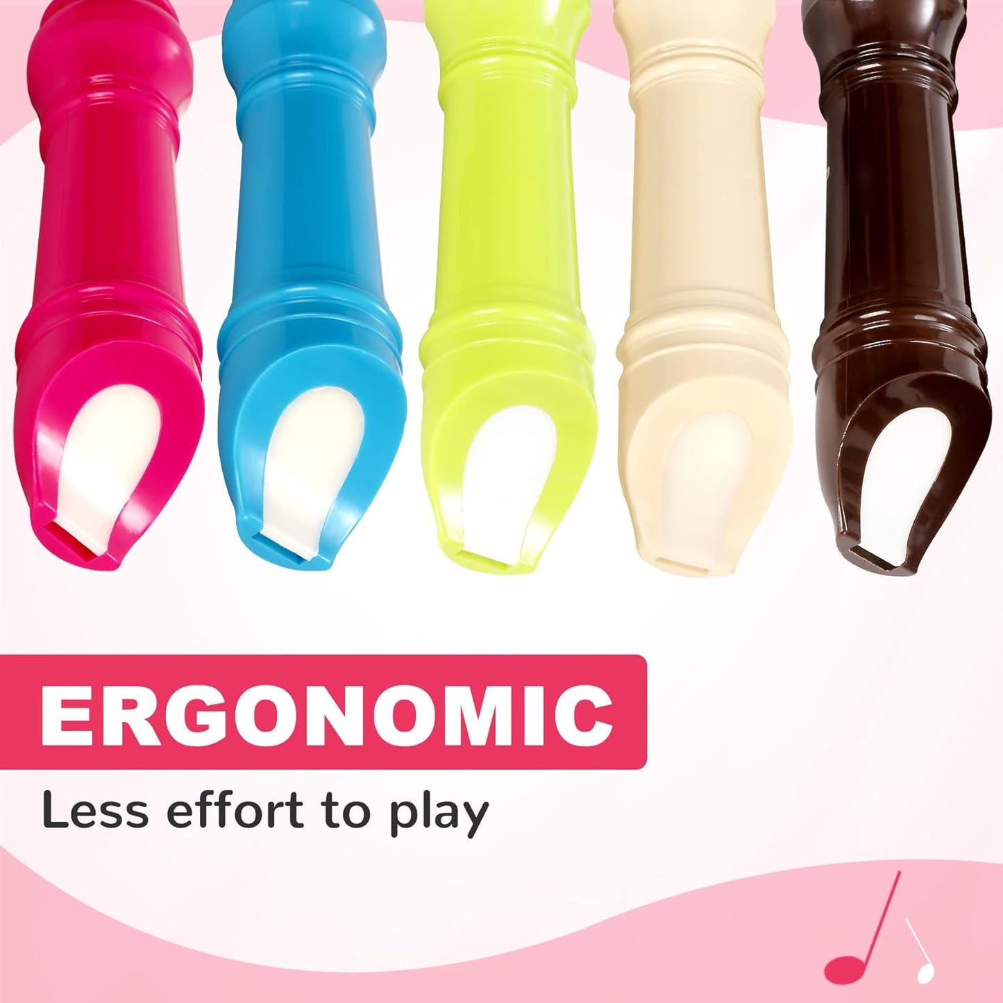 Soprano Recorder Instrument for Student - German Fingering 8 Hole Flute ABS Descant Recorders for Beginners with Cleaning Rod and Bag, Green