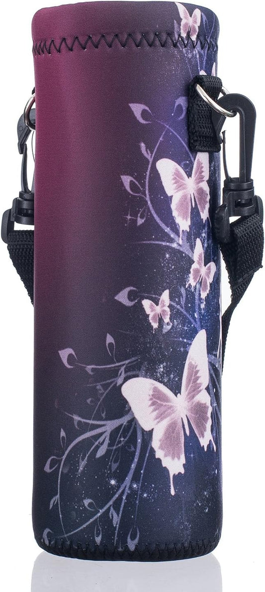 AUPET Water Bottle Bag Carrier,24oz/32oz Insulated Neoprene bottle Sling Holder Case Pouch Cover for 1000ML/750ML Bottles with Shoulder Strap for walking