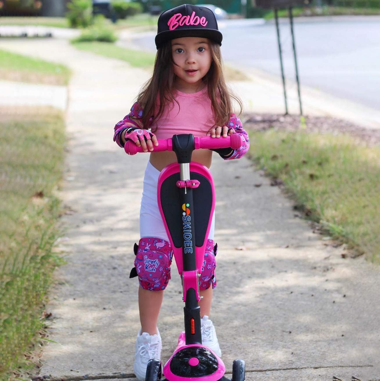 Soft-Style Kids Knee and Elbow Pads with Bike Gloves, Flexible Impact-Resistant Gear for Ages 2-11, Designed for Balance Bikes, Roller-Skating, and Skateboarding