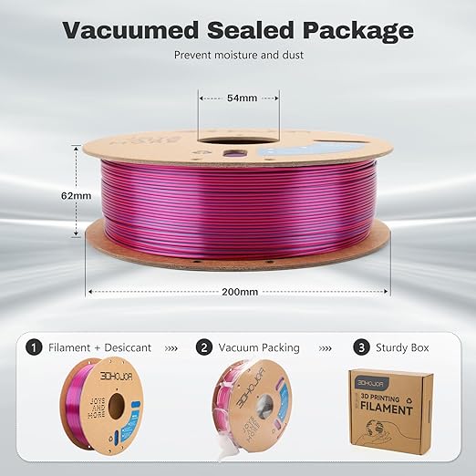 Silk PLA Filament 1.75mm Red Blue Dual Color PLA 3D Printer Filament 2 in 1 Coextrusion 1KG Spool(2.2lbs) 3D Printing Filament Dimensional Accuracy +/- 0.03mm Fits for Most FDM 3D Printers