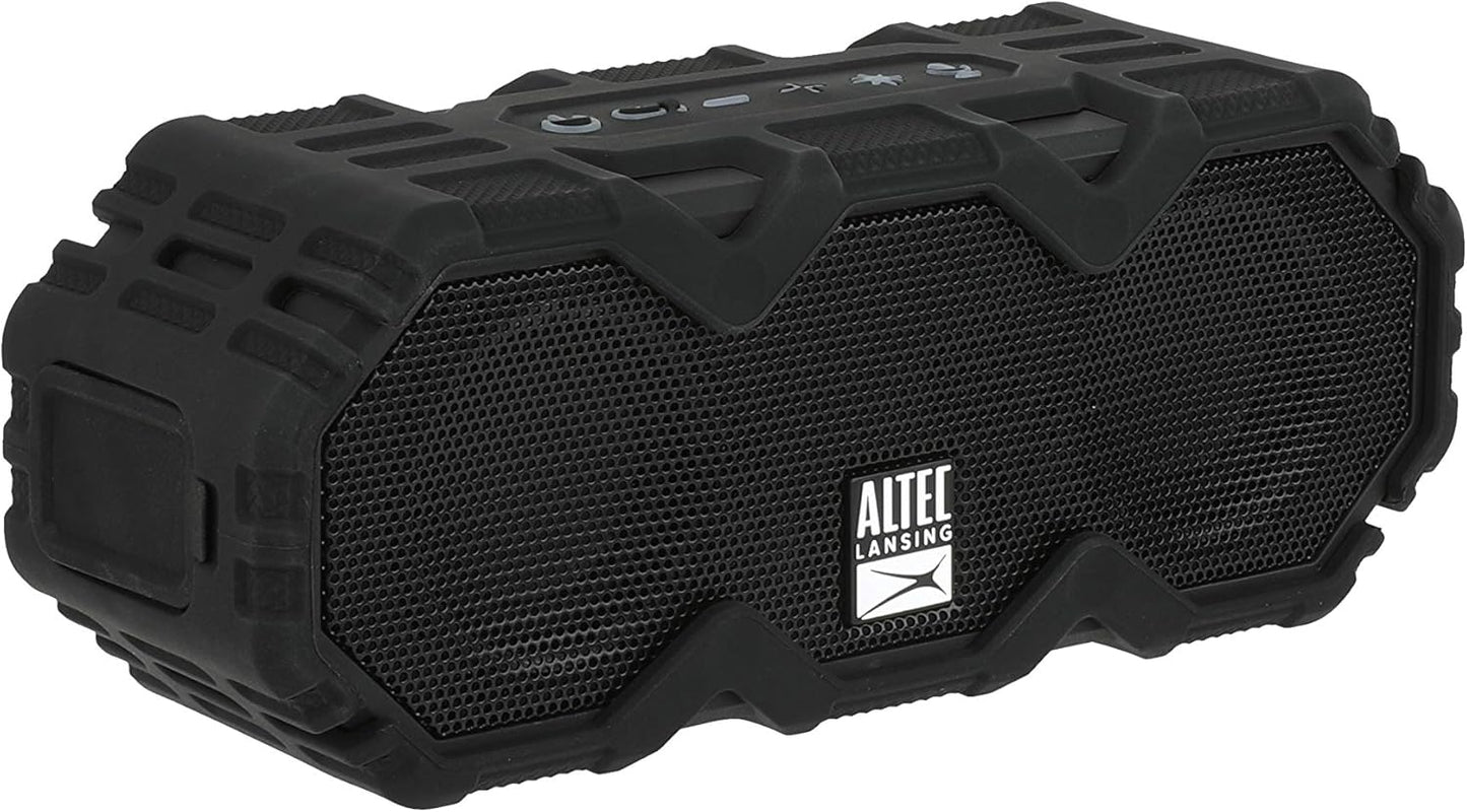 Altec Lansing LifeJacket Mini - Waterproof Bluetooth Speaker with Lights, Portable Wireless Speaker for Pool, Beach, Hiking, Sports, Camping, 16 Hour Playtime, Floats in Water