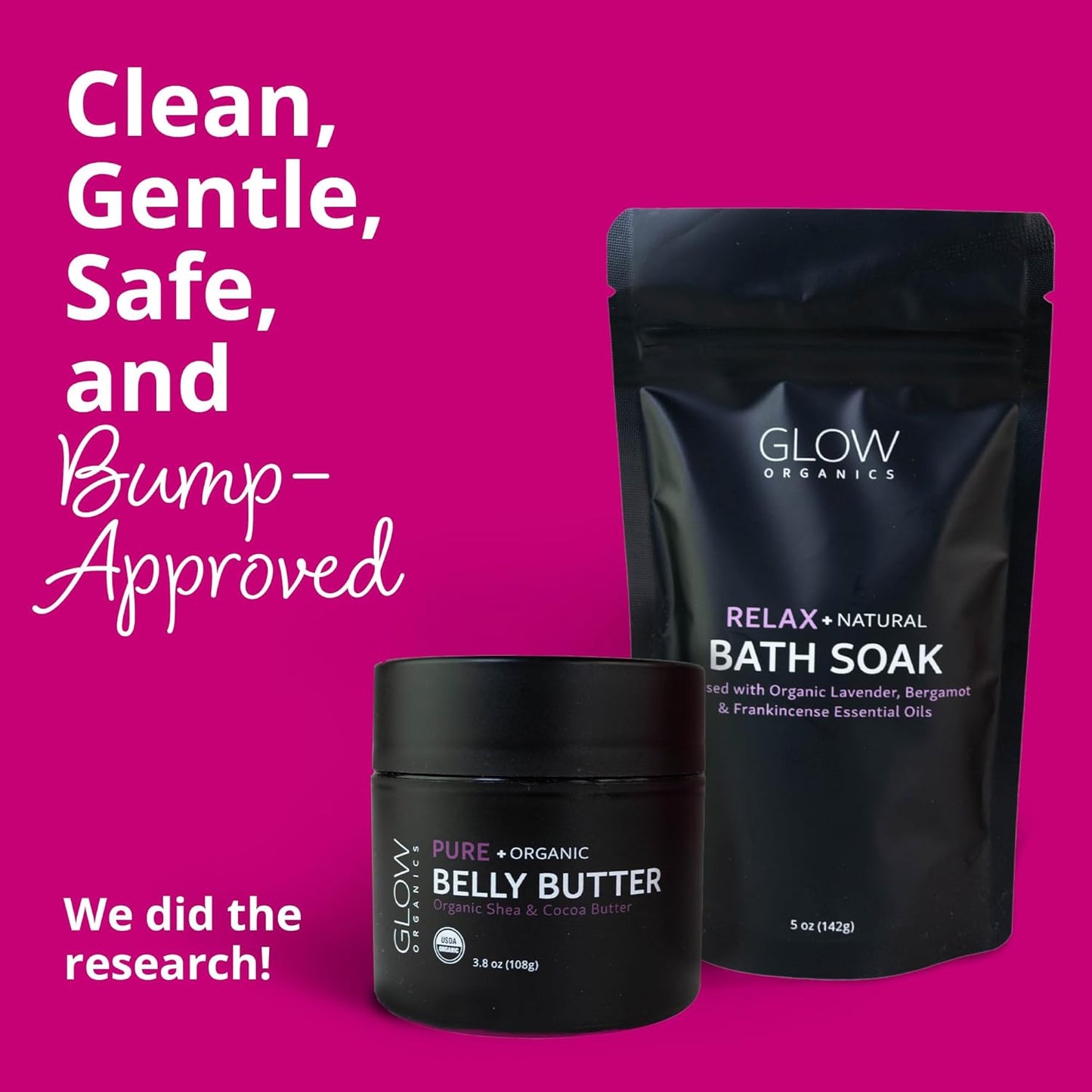 Bump Boxes 2nd Trimester Gift Set, Complete Pregnancy Care Package with Belly Butter, Bath Soak, Baby Footed Sleeper, Sonogram Frame and Eye Mask