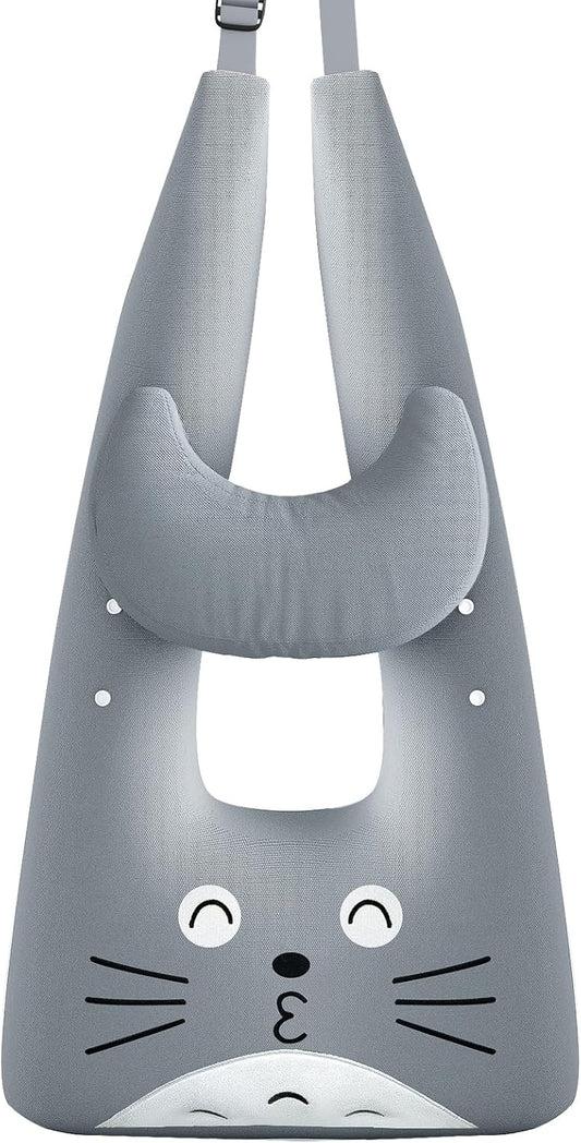 Travel Pillow,Car Pillow Kids Travel Pillow Car seat Pillow U Shaped Pillow for Travel Skin-Friendly Material The Sleeping Aid for Adults and Kids on Road Trips (Gray)