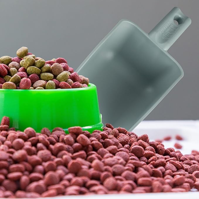 Vikan Remco 630088 Color-Coded Plastic Hand Scoop - BPA-Free Food-Safe Kitchen Utensils, Restaurant and Food Service Supplies, 16 oz, Gray