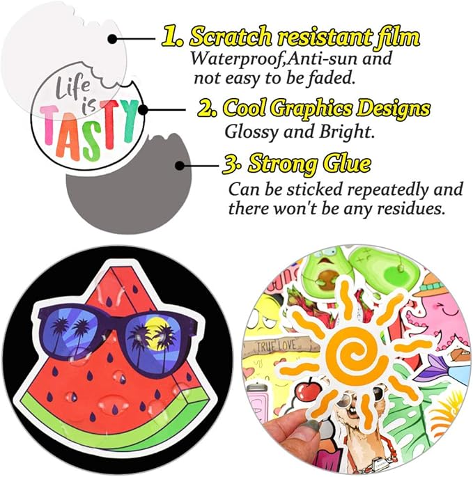 QTL VSCO Stickers for Girls Cute Stickers for Water Bottle Laptop Hydroflask for Teens Kids Waterproof Vinyl Pack 150Pcs