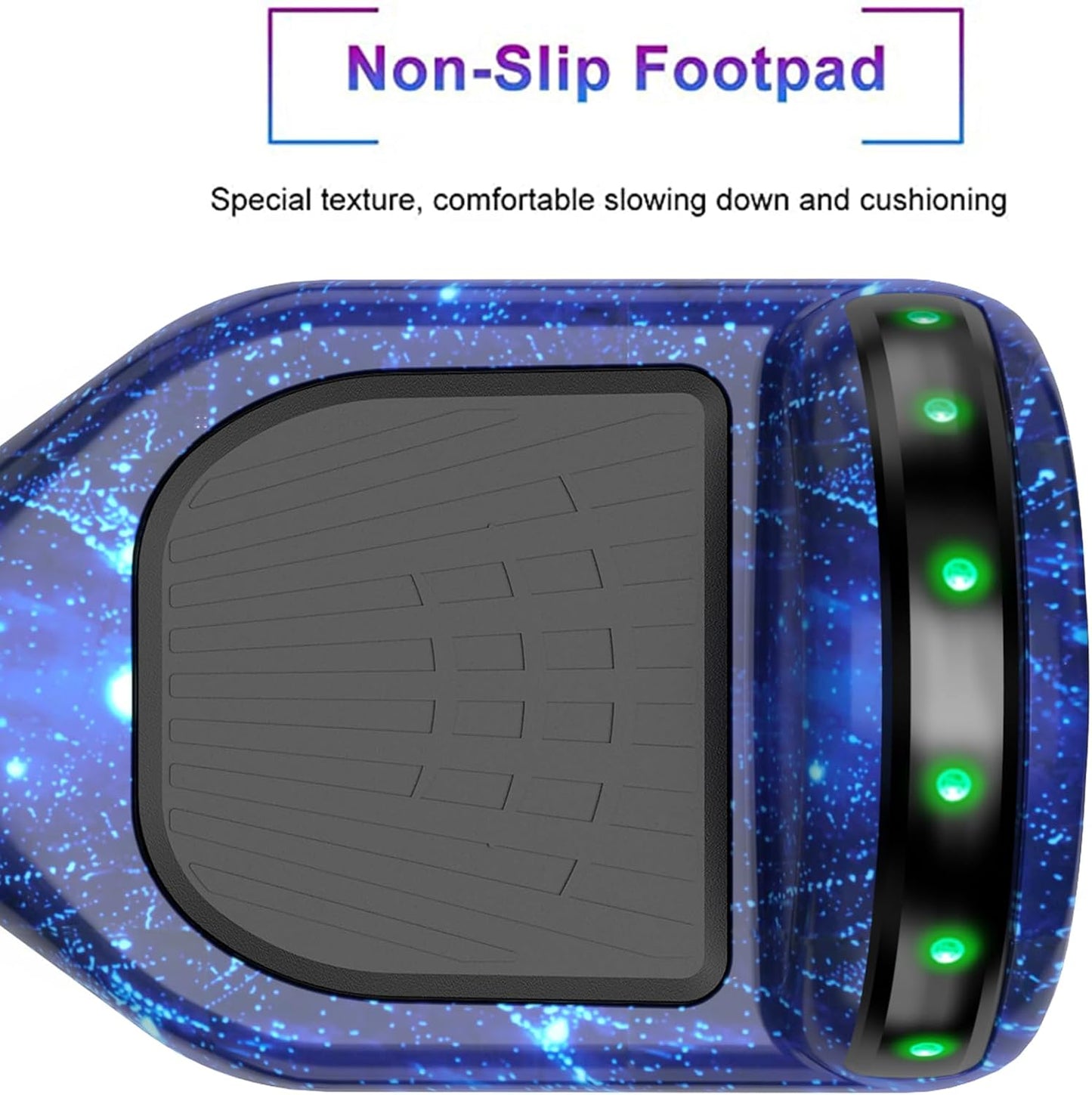 SISIGAD Scooters for Kids Ages 6-12, with Built-in Bluetooth Speaker and 6.5" Colorful Lights Wheels, Safety Certified Self Balancing Scooter Gift for Kids