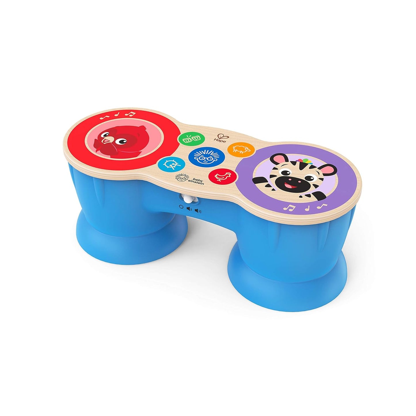 Baby Einstein Upbeat Tunes Magic Touch Wooden Drum Musical Toy Ages 6 Months +