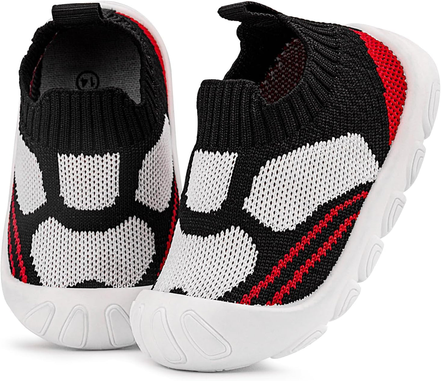 Charrost Toddler Baby Girl Boy First Walking Shoes Checkered Sneakers Sizes 3/4/5/6/7/8T. Soft, Cute,Flexible for First Walkers. Non-Slip, Slip On, Wide Toe Box Indoors Outdoors