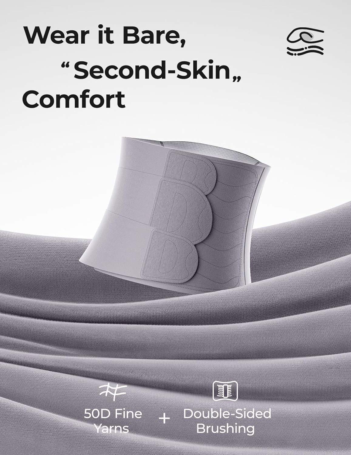 Momcozy Ergowrap Postpartum Belly Band for Natural and C-Section Recovery, Abdominal Binder with 3D Abdomen Lifting & Ergonomic Back Support, Seamless Belly Wrap Shapewear for Post Surgery Recovery