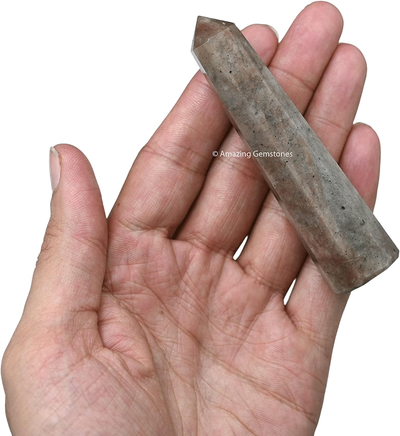 Amazing Gemstone Chrysoberyl Cats Eye Crystal Towers - Natural Healing Crystal Point Obelisk for Reiki Healing and Crystal Grid (3 Inch)