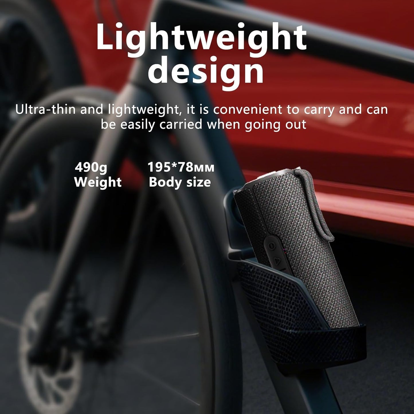 COOPERS Portable Bluetooth Speaker, Wireless Bluetooth Speaker, IPX5 Waterproof Speakers with RGB Lights, Loud Stereo Sound Deep Bass, Long Playtime TWS Pairing for Home/Party/Outdoor Beach