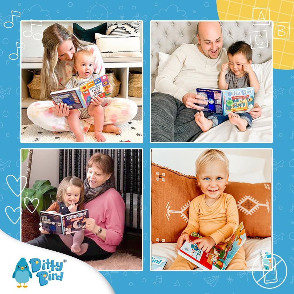 Ditty Bird Chinese Nursery Rhymes Book Children Songs Edition | Bilingual Musical Book for Toddlers, English & Chinese | Fun, Interactive Sound Books for Babies & Toddlers | Mandarin Book for Learning