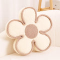 Soft Flower Shaped Floor Cushion, Decorative Throw Pillow, Seating Cushion, Room Decor Plush Pillows for Sofa Couch Bed (17.7 Inch, Ivory)