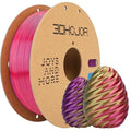 Silk PLA Filament 1.75mm Red Gold Purple Triple Color PLA 3D Printer Filament 3 in 1 Coextrusion 1KG Spool(2.2lbs) 3D Printing Filament Dimensional Accuracy +/- 0.03mm