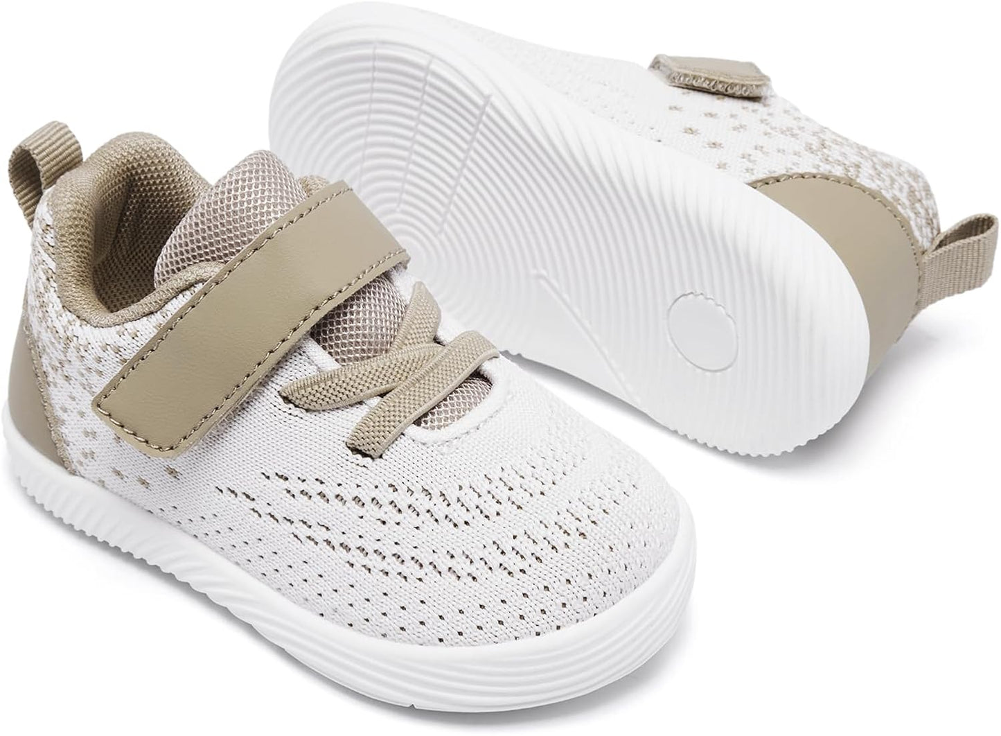 MORENDL Toddler Sneakers Baby Boys & Girls Barefoot Shoes Lightweight Breathable Walking Running Tennis Athletic Sport Shoes