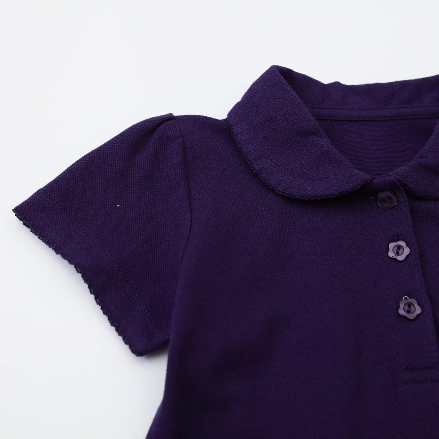 HILEELANG Girls' Tees Ruffle Short Sleeve T-Shirt Cotton Casual Graphic Summer Crewneck Tunic Tops