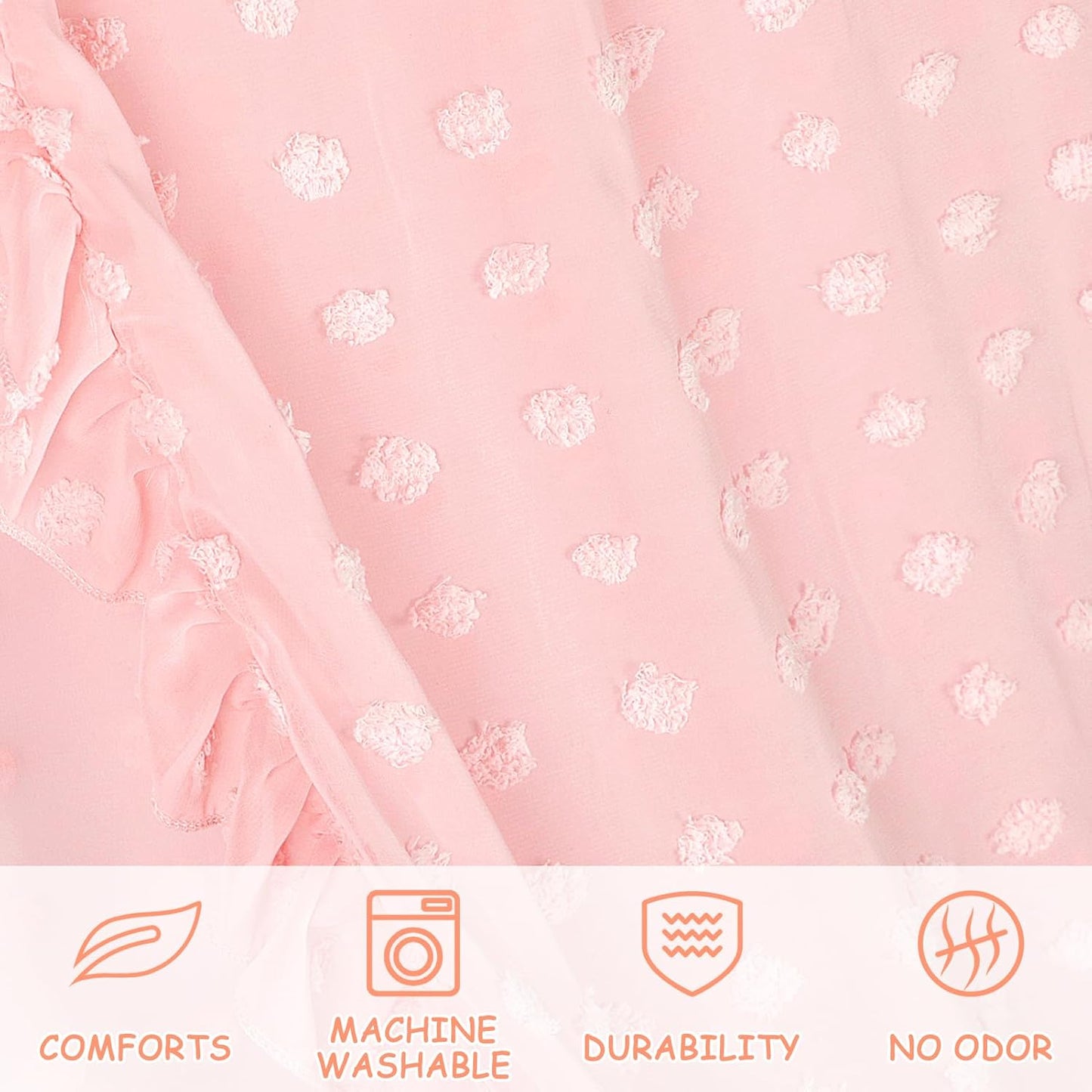 Princess Bed Canopy for Girls - Crib Canopy for Bed - Mosquito Net for Bed, Kids Bed Canopy with Princess Room Decor for Girls Bedroom,Children's Reading Room Decor (Pink)