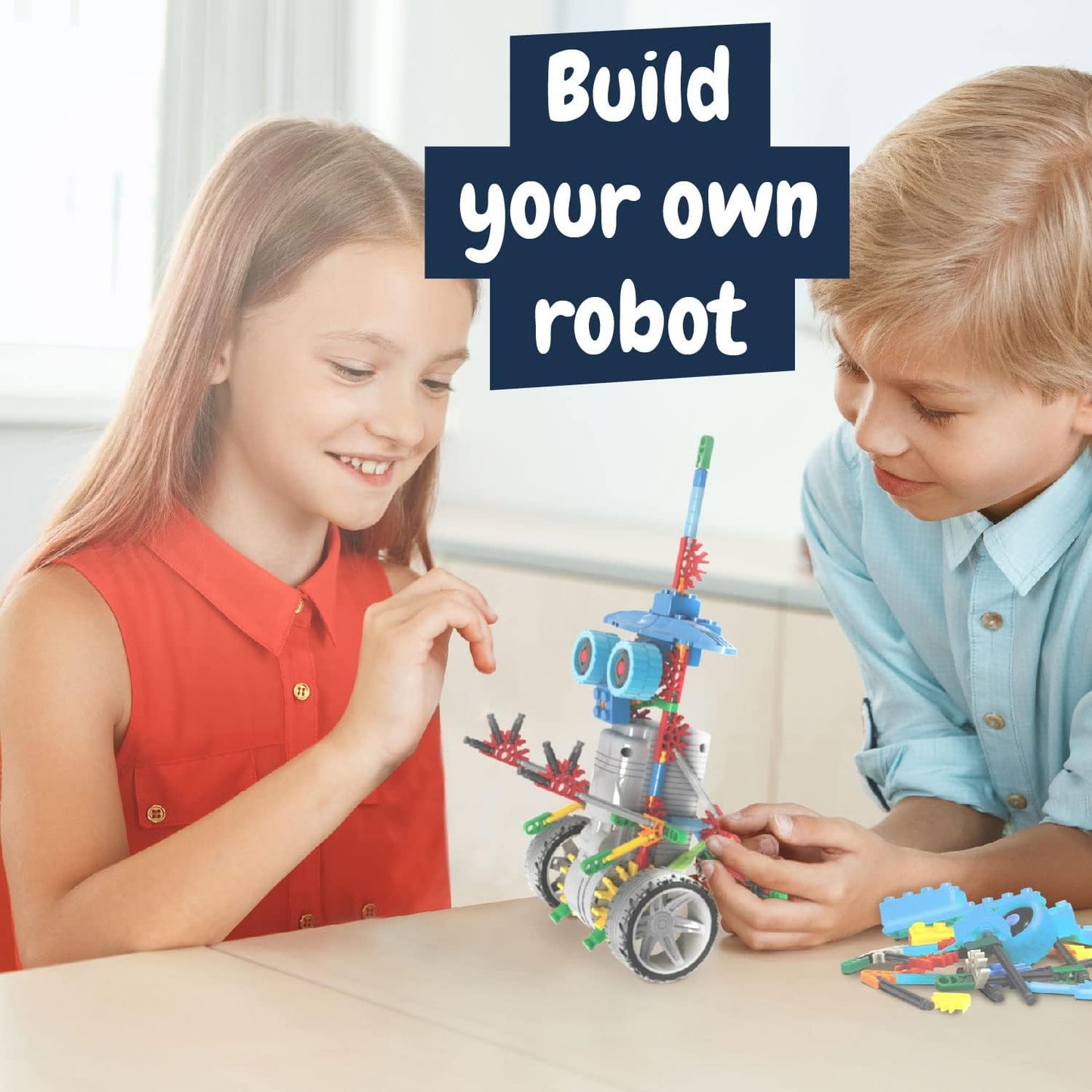 Science4you Deltabot Robot Toy Kit for Kids Age 8-12 - STEM 117 Pieces Robotics Kit, Build Your Own Robot Toy for Kids Age 8+, Educational Science Kits DIY Building Toys, Gift for Boys and Girls