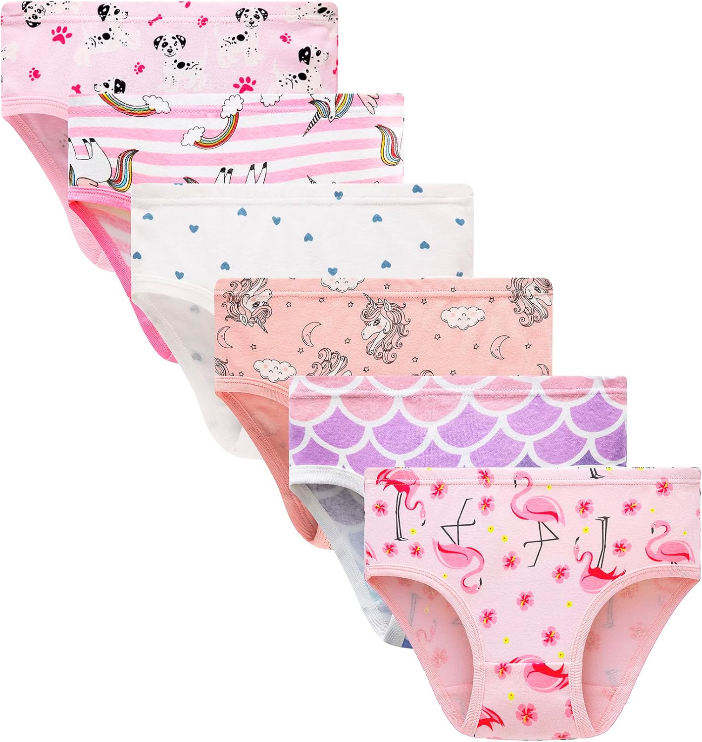 Barara King Little Girls' Soft Cotton Underwear Toddler Undies Kids panties