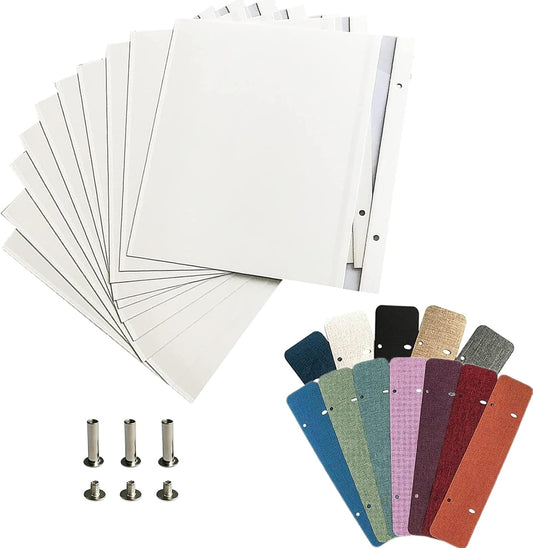 Semfalbuums Photo Album Refill Pages for Self Adhesive Scrapbook Magnetic Photo Albums 13.2x12.8 20 Pages