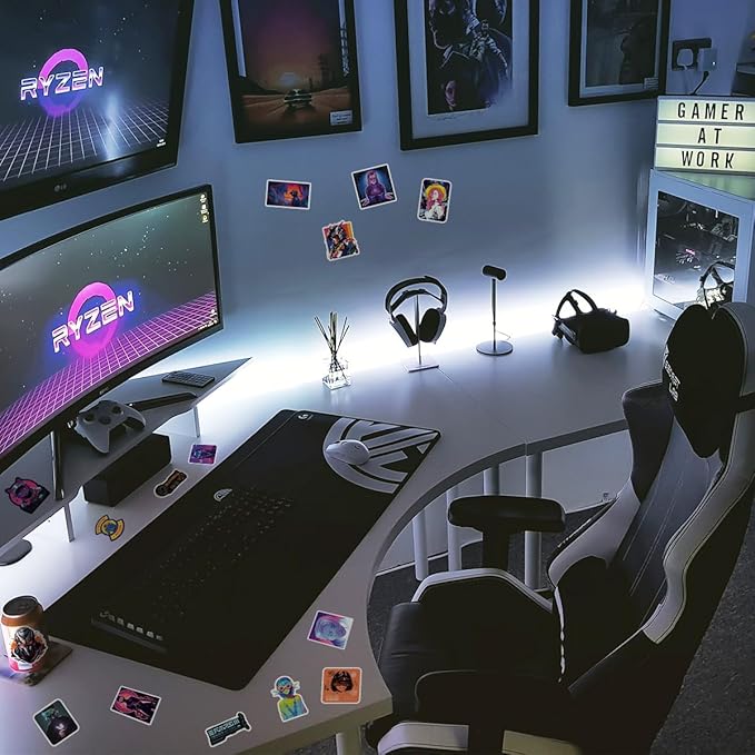 Qtl Cyberpunk Stickers - 75pcs Vaporwave Stickers for Laptop & Water Bottle - Waterproof