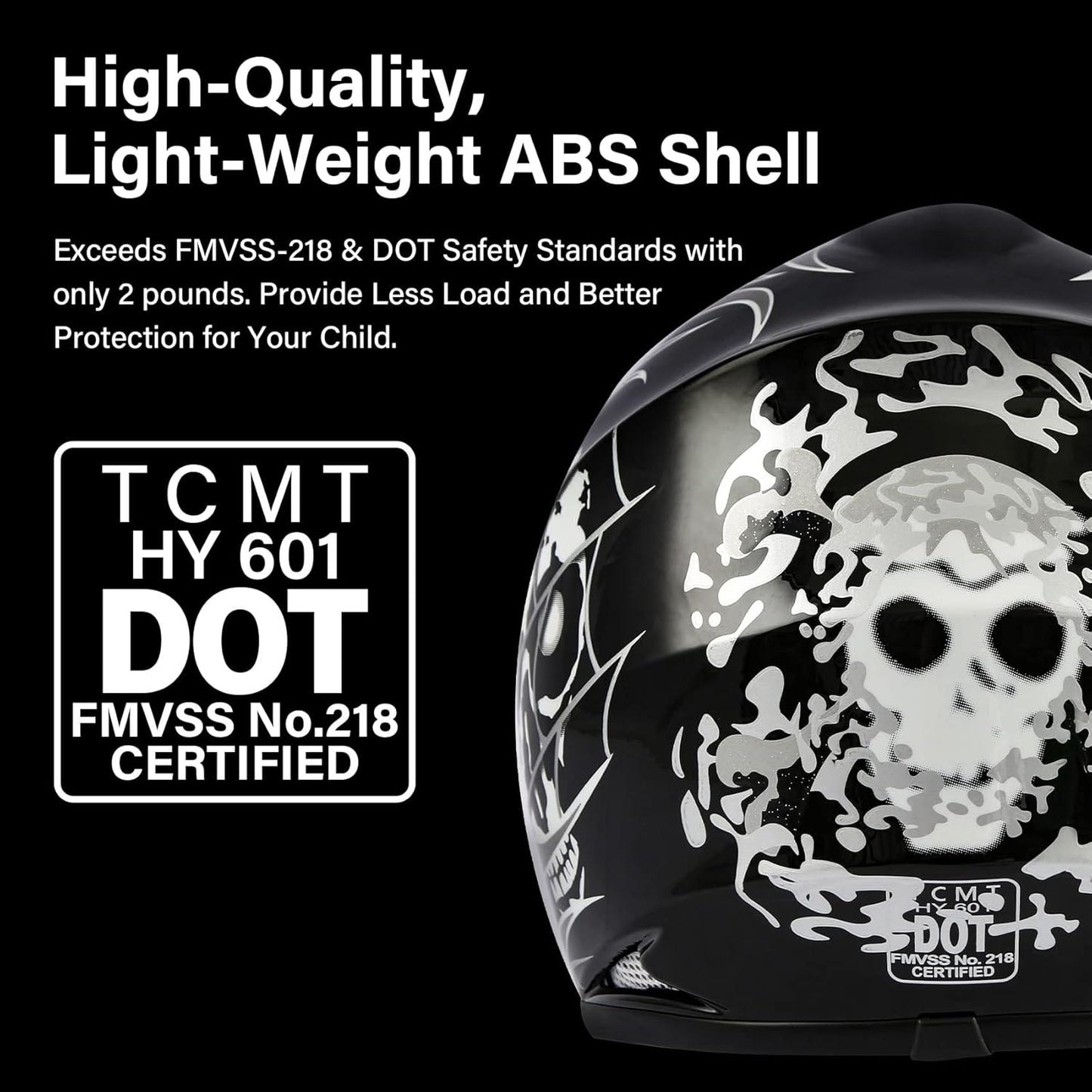 TCMT Dot Youth & Kids Motorcycle Off-Road Helmet Full Face Motocross Street Dirt Bike Mountain Bike BMX MX ATV Helmet+Goggles+Gloves New