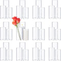 Thin Glass Cylinder Vases 2.5''/3.3'' Diameter 2mm Wall Thickness Clear Flowers Vase Hurricane Floating Candles Holders for Table Centerpieces Wedding Decor(3.3'' X 5.9'',7.9'',9.8'',36 Pcs)
