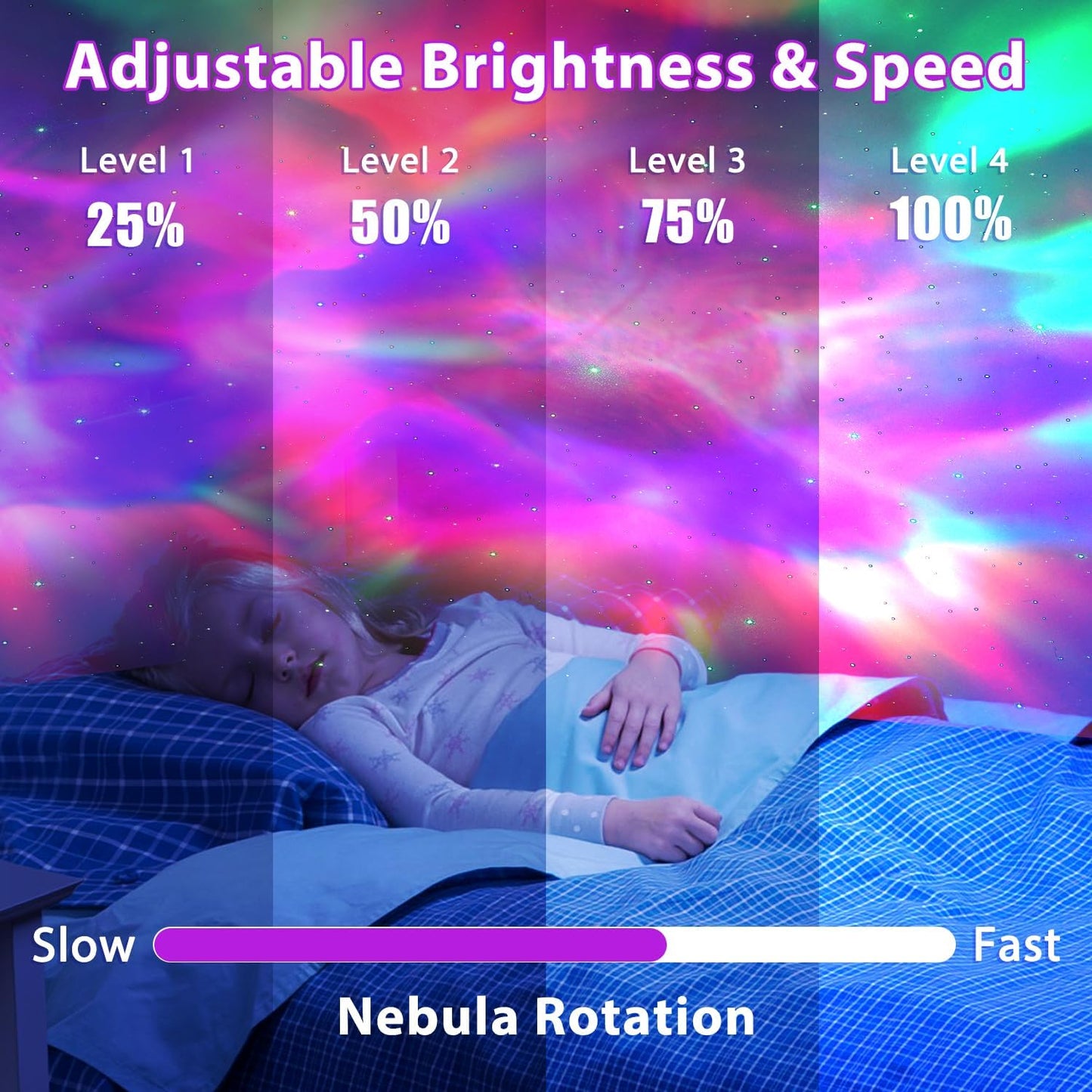 Star Galaxy Projector, Galaxy Night Light Projector for Bedroom with Remote Control & Timer, for Bedroom, Living Room and Home Theater