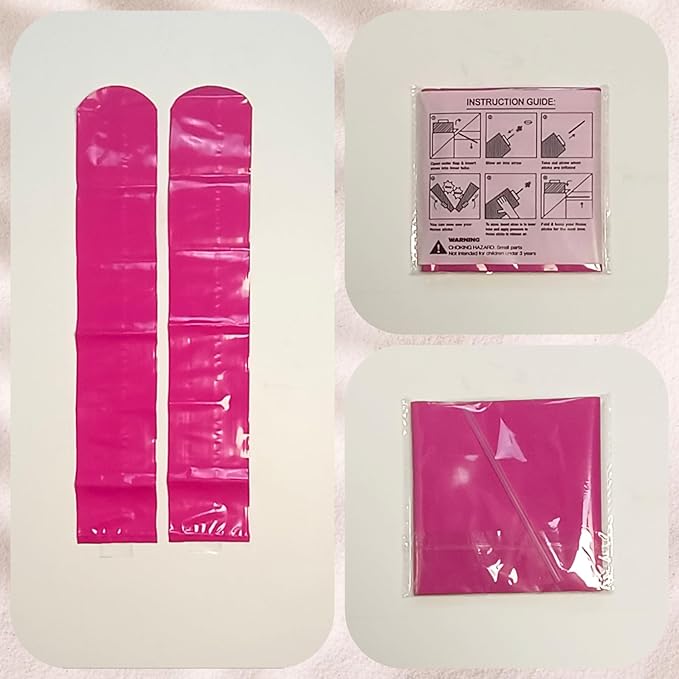 40pcs Round headTeam Spirit Boom Sticks Thunder Sticks Cheering Sticks Team Spirit Plastic Cheerleading Spirit Stick Clapper Inflatable Noise Maker Sports Supply (Pink)