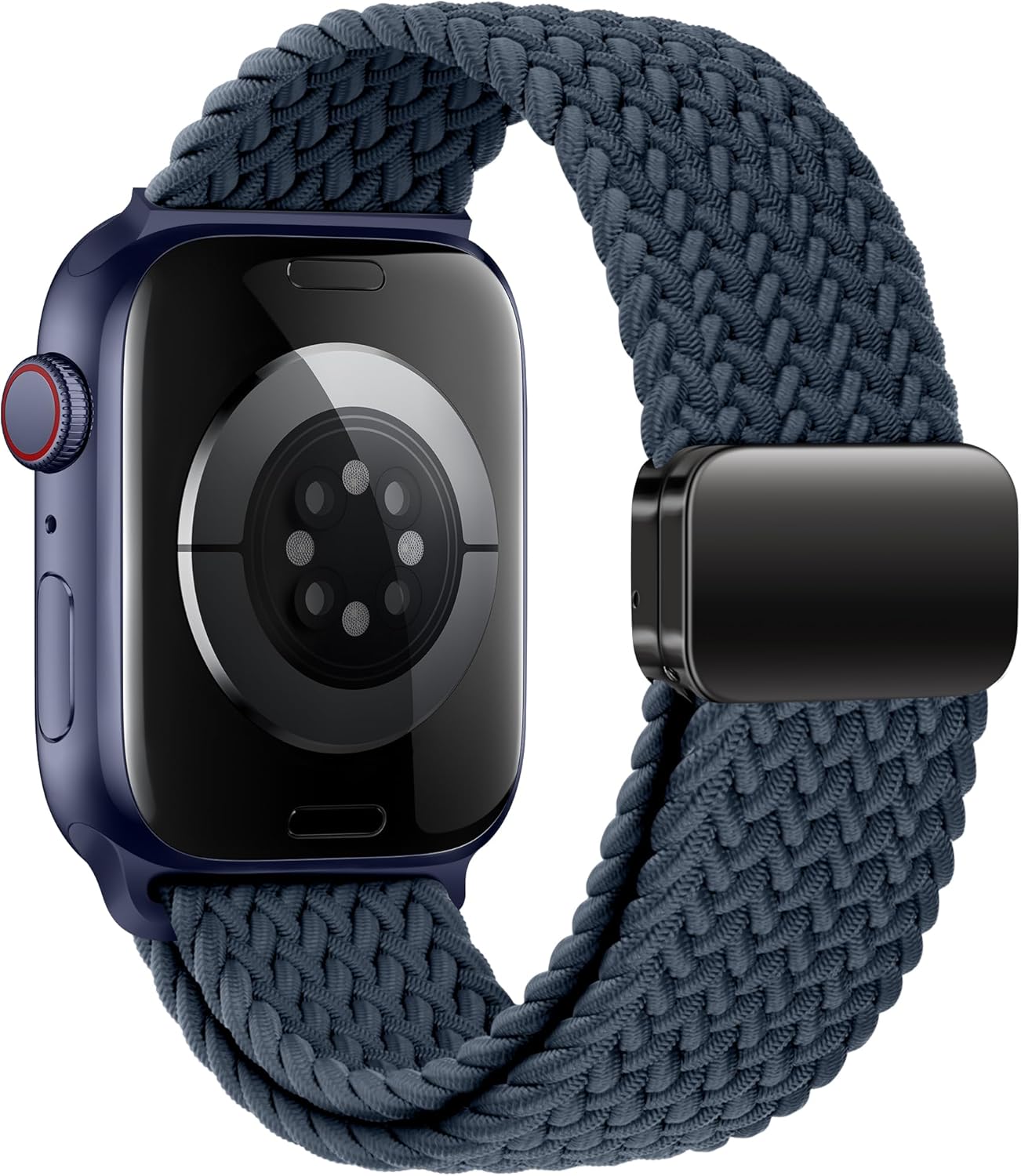 Mazoft Braided Bands With Magnetic Clasp Compatible with Apple Watch Band 38mm 40mm 41mm 42mm 44mm 45mm 46mm 49mm；Soft Nylon Sport Loop Strap for iWatch Series Ultra 2&1 10 9 8 7 6 SE 5 4 3 Women Men