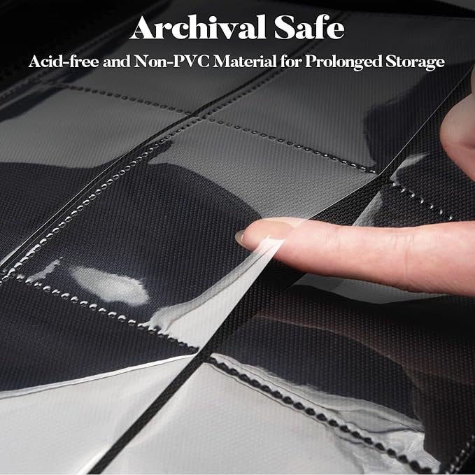 Premium Zip Card Binder, Fabmaker 9 Pocket Trading Card Binder, 360 Zipper Card Collection Album Folder, Side-Loading Card Holder for MTG, TCG, Sports Cards, Pink