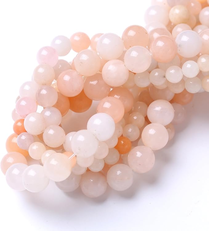 Streamer Powder Stone Beads for Jewelry Making DIY Craft Gemstone Beads Kit (10mm, 35pcs) Cosmic Crystal Pebbles for Bracelets, Necklaces, Home Decor