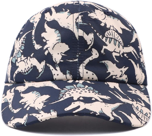 JANGANNSA Dinosaur Boys Girls Caps Embroidery Baby Baseball Caps Cotton Infant Toddler Kids Hat Spring Summer Autumn 2-6Y