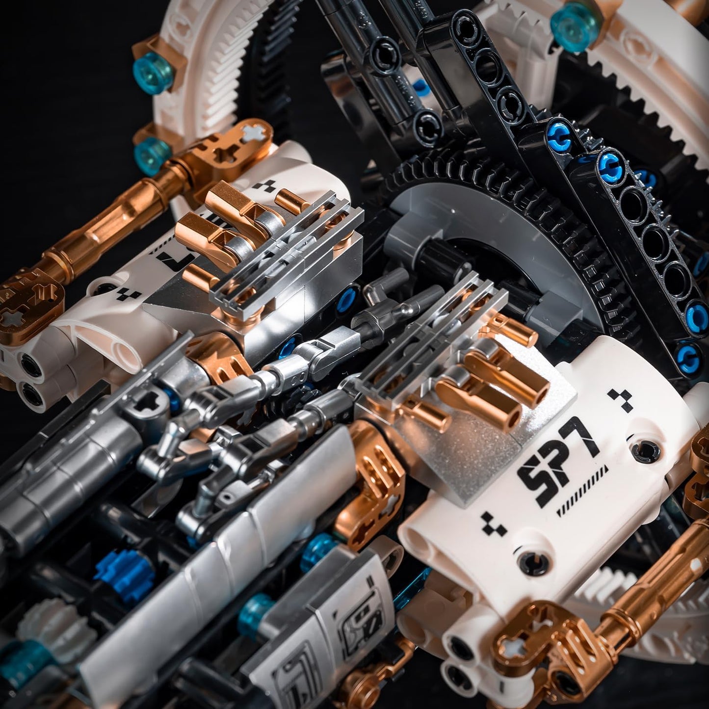 Space Spaceship Building Blocks Set,with Lights and Power Motor,Interstellar Space Station,Space Exploration Toy,Creative Gift Idea for Adults and Space Fans,for Boys and Gril Age 8-12