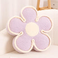 Flower Shaped Floor Cushion, Soft Decorative Throw Pillow, Cute Seating Cushion, Plush Pillow for Sofa Couch Bed (13.7 Inch, Lavender)