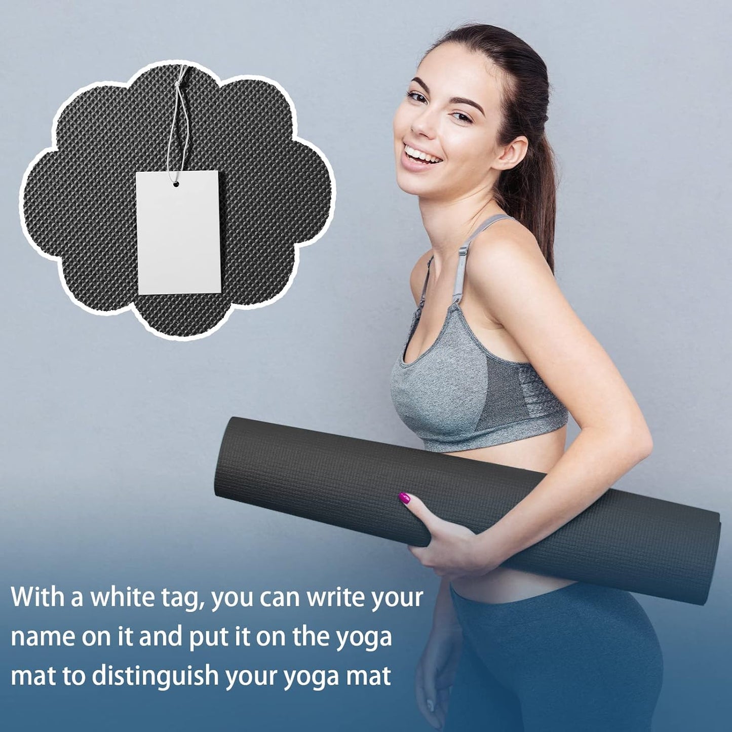 10 Pack Yoga Mats Bulk, 68'' x 24'' x 4mm Thick Yoga Mats for Kids and Adult Gym Mats Bundle Latex Free Exercise Mats with Non Slip Texture for Outdoor Yoga, Pilates or Workout