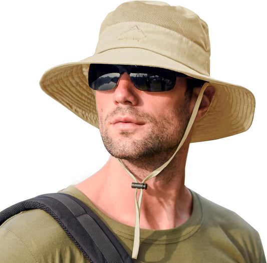 Sun Hats for Men Women Fishing Hat UPF 50+ Breathable Wide Brim Summer UV Protection Hat