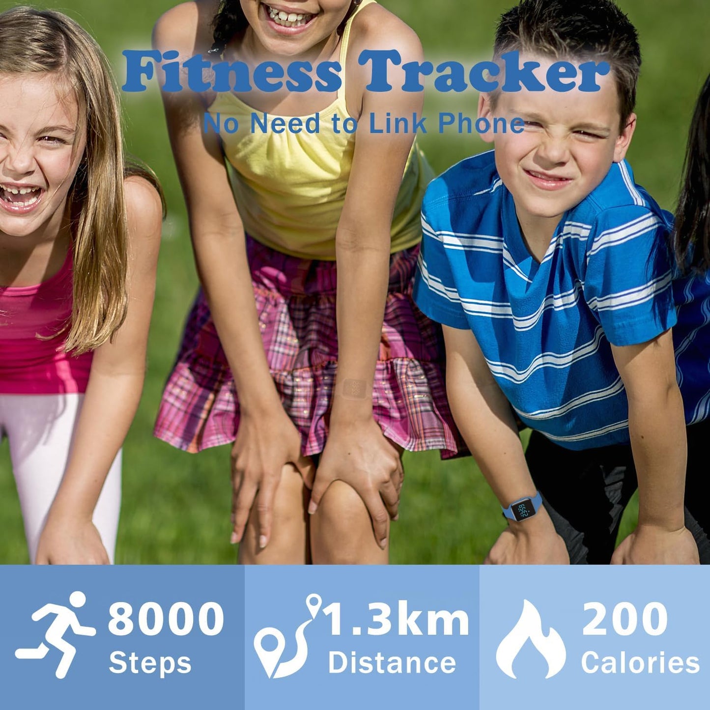 Kids Watches for Girls Boys Digital Sport Watch with Step Counter Pedometer Vibration Alarm Clock, No App Waterproof Fitness Tracker Kids Watch Boys Girls Teens Students Ages 5-16