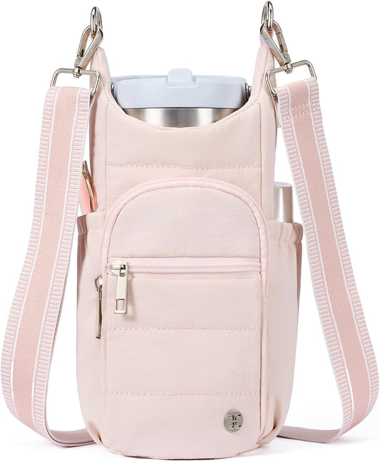 Telena Water Bottle Holder with Strap RFID Crossbody Bags for Women for Walking, Hiking, Cycling