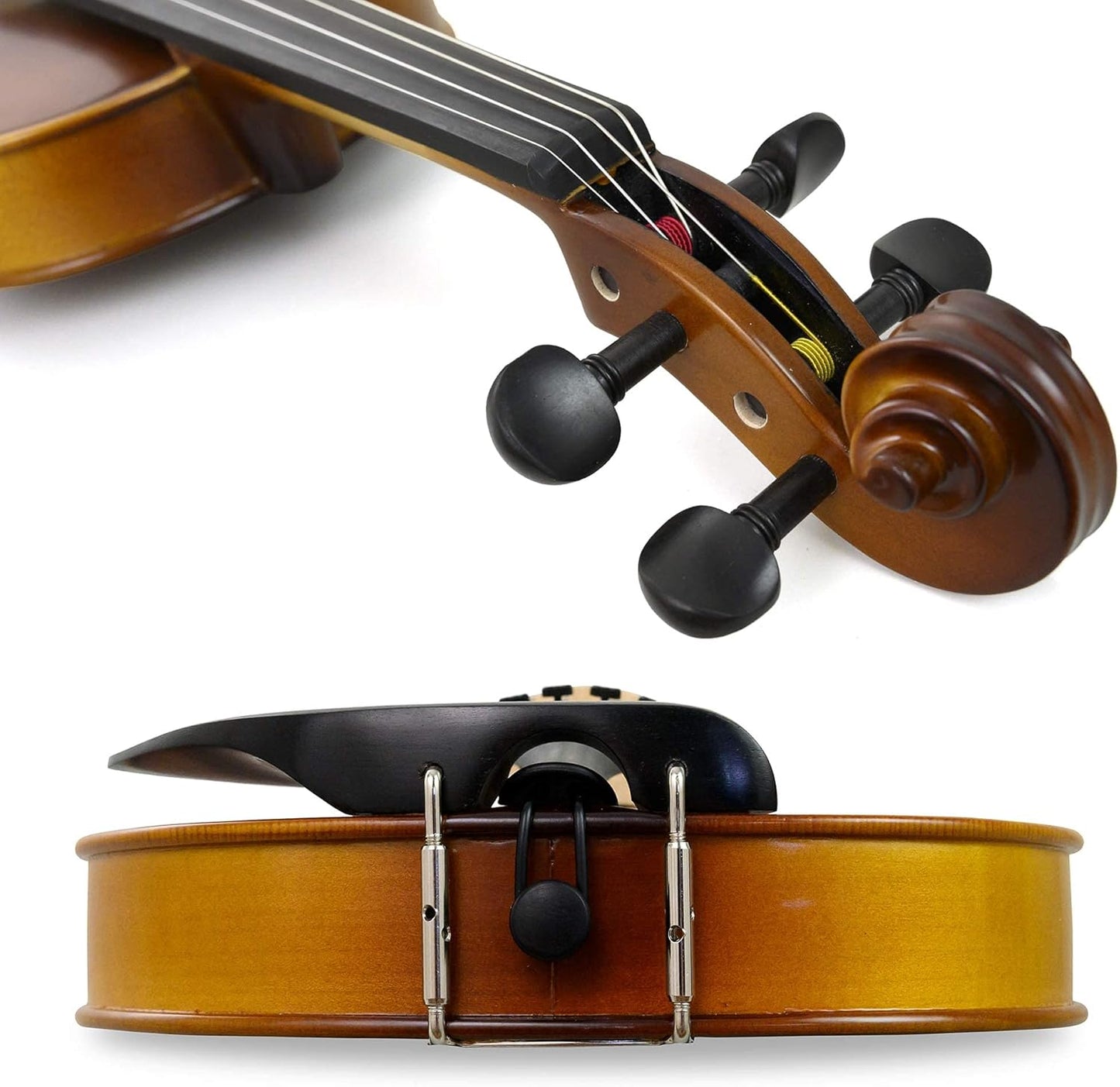 Bunnel Premier Violin Clearance Outfit 1/10 Size — Carrying Case and Accessories Included — Solid Maple Wood and Ebony Fittings By Kennedy Violins