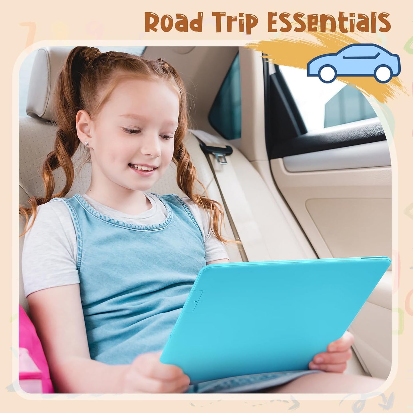 LCD Writing Tablet for Kids, Kidopire 15-Inch Large Screen Doodle Board Drawing Tablet Writing Pad Educational Toddler Toys, Birthday Gifts for 3-12+ Year Old Girls Boys Message Practice Tablet, Blue