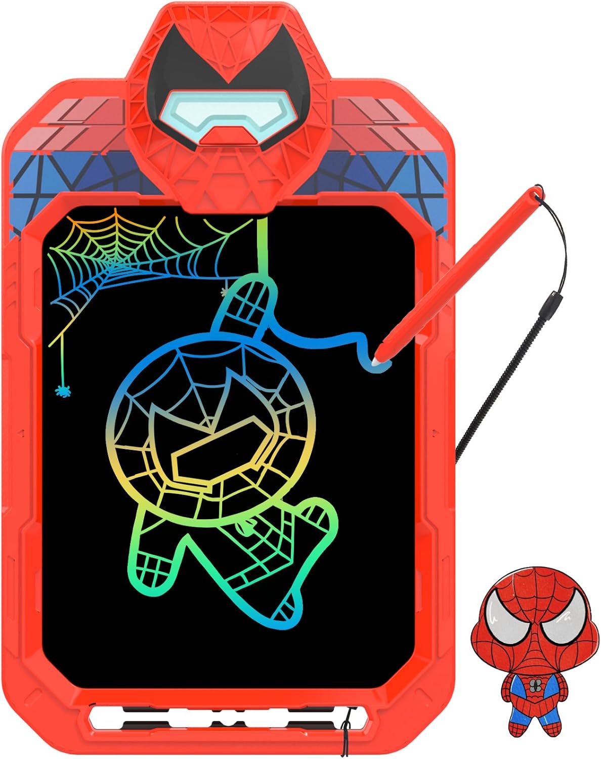 LCD Writing Tablet Doodle Board 10 Inch, Colorful Drawing Pad, Electronic Drawing Tablet, Drawing Pads,Travel Gifts for Kids Ages 3 4 5 6 7 8 Year Old Girls Boys (Alien Warrior)