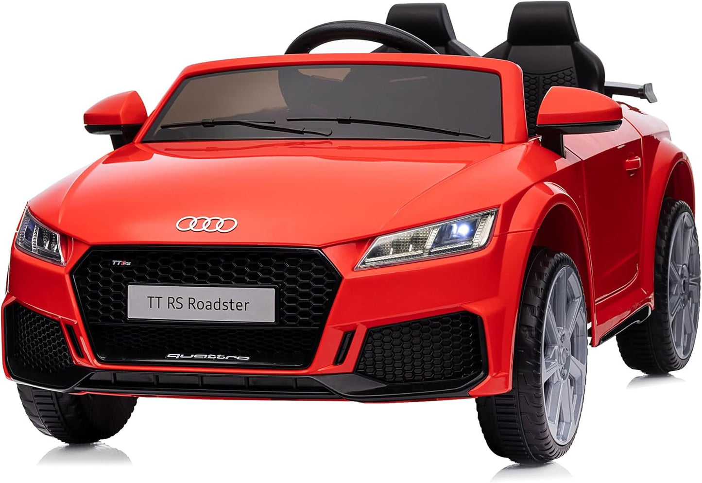 Licensed Audi Electric Kids Car, 12V Kids Ride-on Toy Car for Toddlers w/Remote - Red