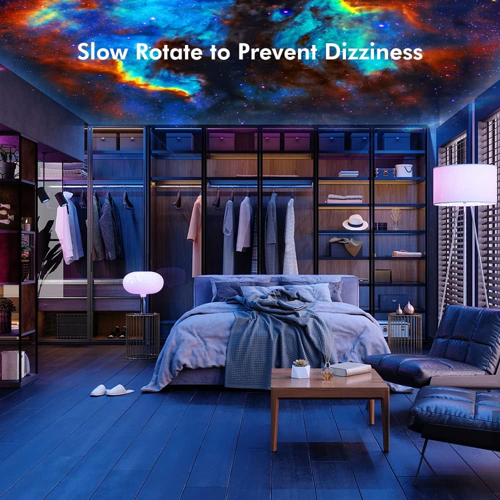 Star Projector, Planetarium Light Galaxy Projector, Night Light with 13 Replacement Discs, Large Projection Area, HD Image with Solar System Constellation Moon for Kids Adults Bedroom Ceiling