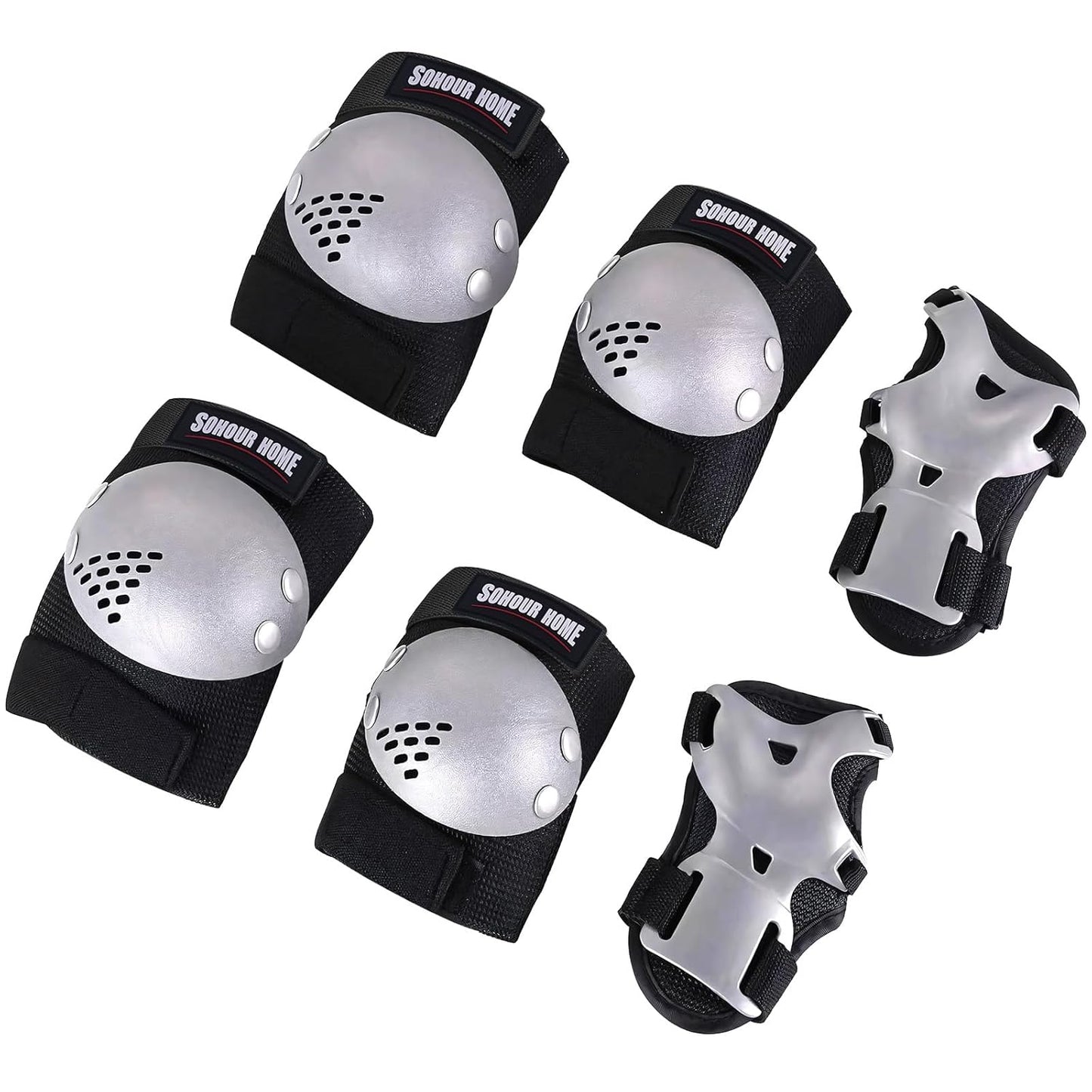 Youth/Kids Knee Pads Elbow Pads Wrist Guards Protective Gear Set for 3-15 Years Child Roller Skates, Skateboard, Cycling, Inline Skating, BMX Bike, Balance Bike, Scooter Riding and Other Outdoor Sports