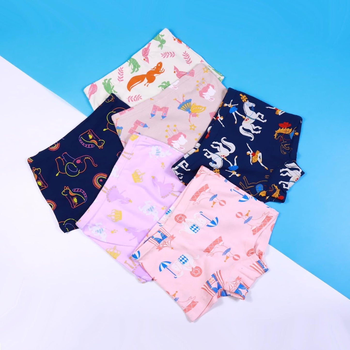 Boboking Soft Cotton Girls' Panties Boyshort Little Girls' Underwear Toddler Undies