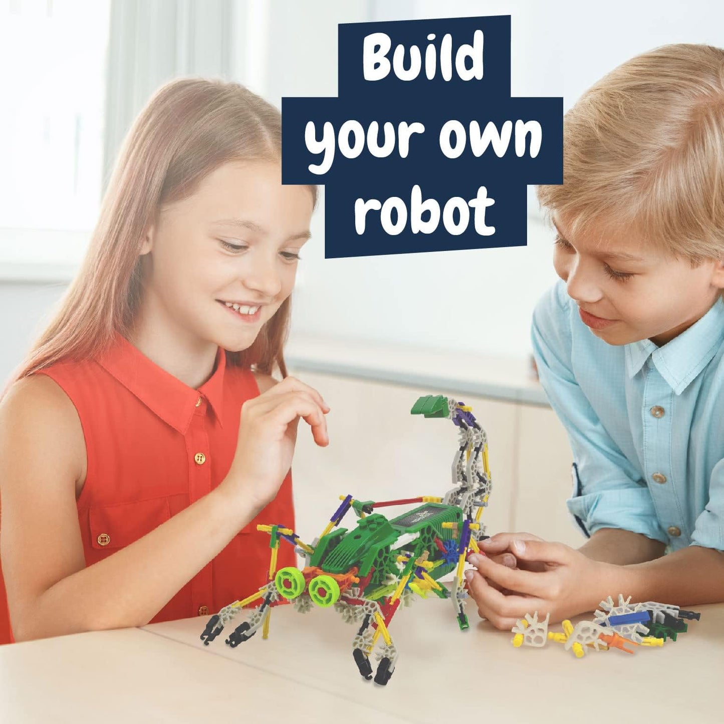 Science4you Scorpiobot Robotics Kit for Kids - Building Robot Toys for Kids 8-12 Year olds,161 Pieces, Stem Building Games, Gift for 8+ Year Olds Boys and Girls